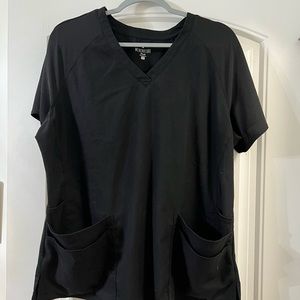 EUC Black Med Couture touch collection size XL scrub top